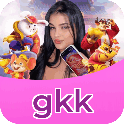 Interface do aplicativo gkk mostrando jogos disponíveis no iOS e Android